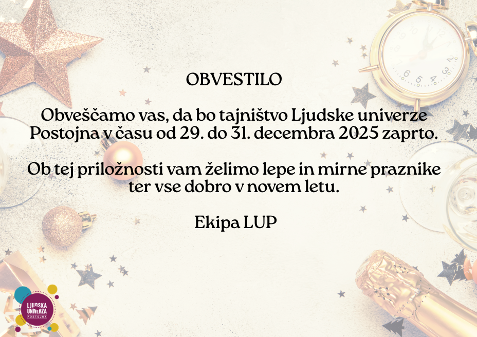 OBVESTILO 
